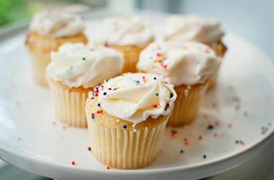 Vanilla Celebration Cupcakes
