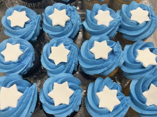 Star of David Cupcakes