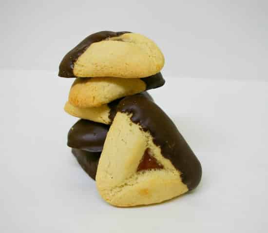 Chocolate Dipped Apricot Hamantaschen