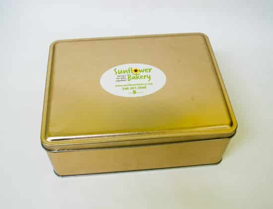 Holiday Gold Cookie Tin