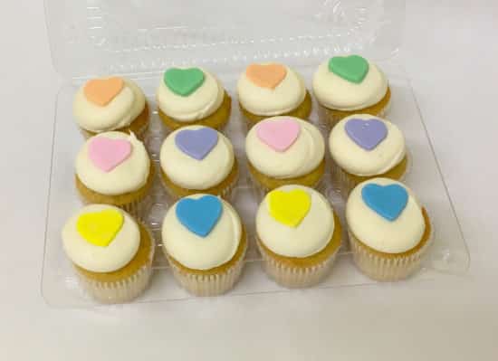 Be Mine Dozen Mini Cupcakes