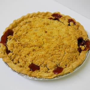 Cherry Almond Crumble Pie