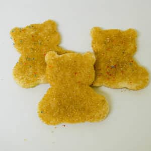 Teddy Bear Sanding Sugar Cookies