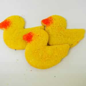 Ducky Sanding Sugar Cookies