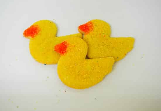 Ducky Sanding Sugar Cookies