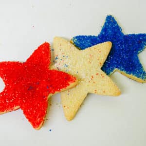 Large Star Sanding Sugar Cookies