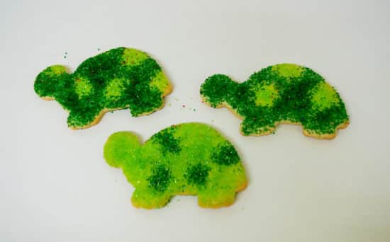 Turtle Sanding Sugar Cookies