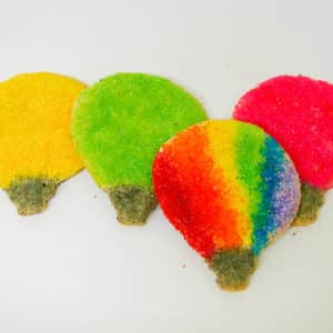 Hot Air Ballon Sanding Sugar Cookies