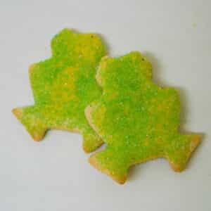 Frog Sanding Sugar Cookies