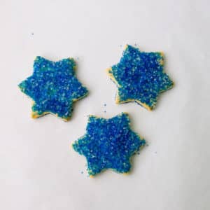 Star of David Sanding Sugar Cookies