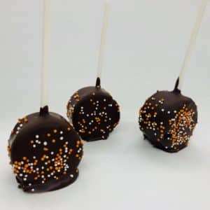 Halloween Brownie Lollipops