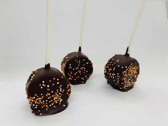 Halloween Brownie Lollipops