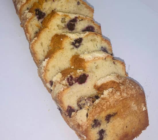 Lemon Blueberry Bread Slices