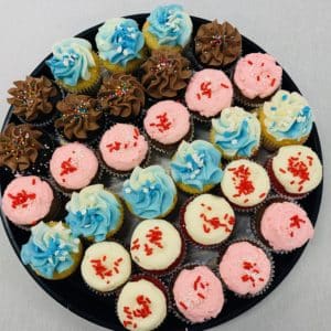 Winter Holiday Cupcake Platter