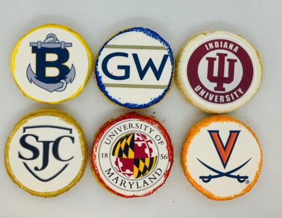 Logo Cookies, 6 different designs and accents