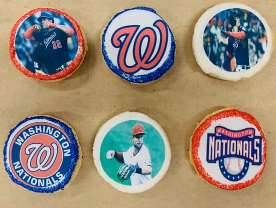 Nationals Logo Cookies