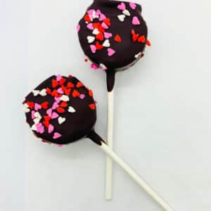 Valentine's Day Brownie Pops