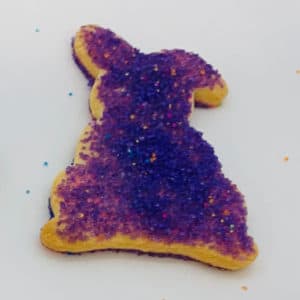 Sanding Sugar Bunny Cookie