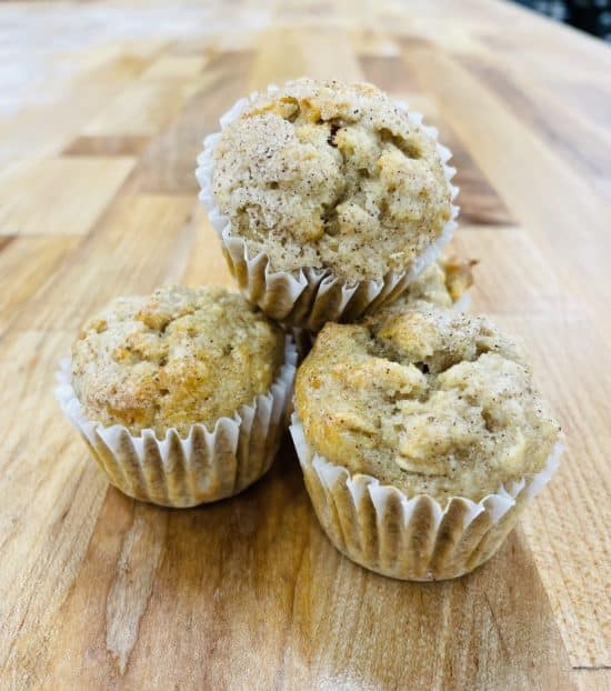 Mini Apple Oat Muffins