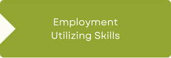 Box that says Employment Utilizing Skills. An arrow pointing into the left indicates the box to the left leads to this box.