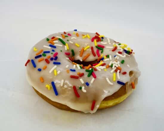 Vanilla Sprinkle Donuts (NF, V)