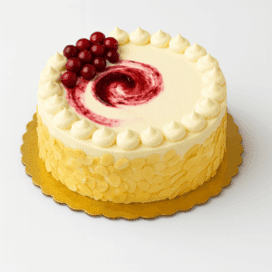 047: Almond Cranberry Cream Cake (GF)