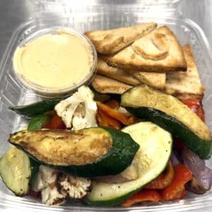 Hummus, Roasted Veg & Pita Chip Kit (VG, NF)