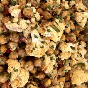 Cauliflower & Chickpea Salad (V, GF, NF)