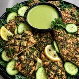 Chilled Grilled Salmon Platter (GF, NF)