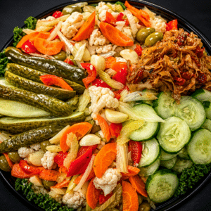 House Pickles & Crunch Platter (NF, GF, V)