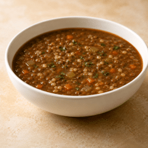 Barley & Lentil Soup (V, NF)